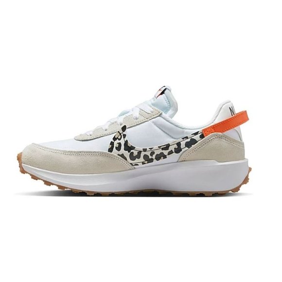 Nike Waffle Debut RETRO 1972 OFF-WHITE/LEOPARD Women's Athletic Running Shoes - Picture 2 of 6